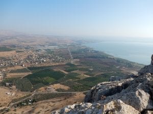 From Mt. Arbel you can see Capernaum, Beatitudes, Bethsaida, Magdala, and much more!