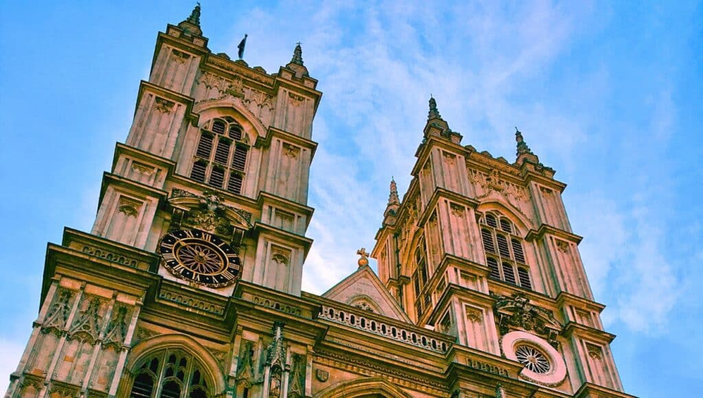 Westminster Abbey façade for Anglican Beliefs