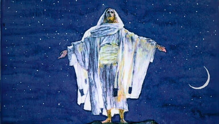James Tissot, Jesus Goes Up Alone onto a Mountain to Pray. For A New History of Redemption.