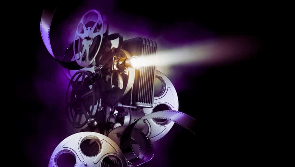 Projector for "Movies for Lent"