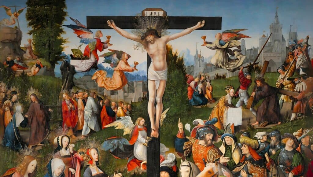 The Crucifixion by Jacob Cornelisz van Oostsanen