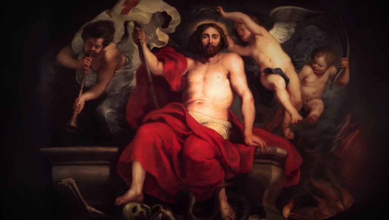 Christ Triumphant Over Sin and Death. For on the third day, he rose again.
