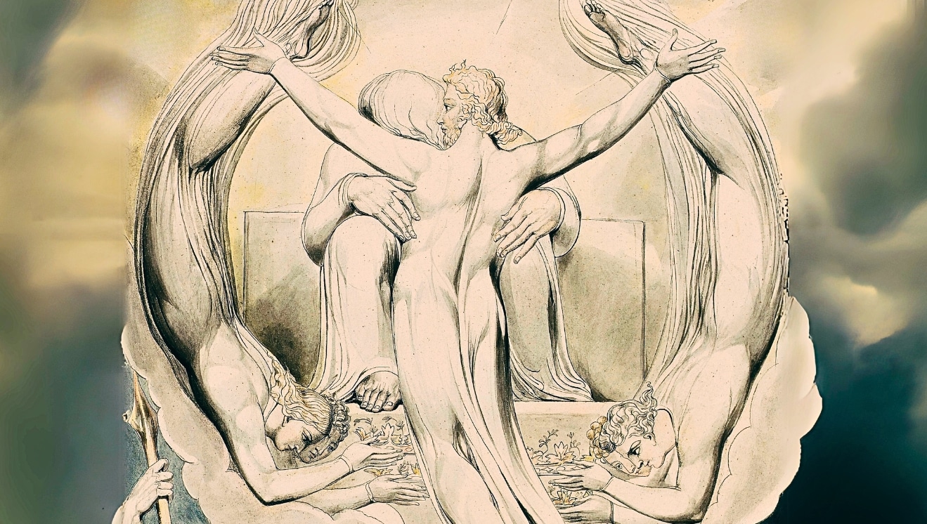 William Blake Illustration for Paradise Lost. For Begotten.