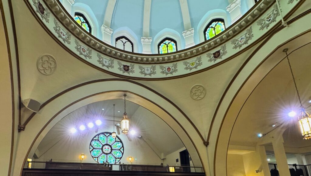 Good Shepherd Chapel Green Dome Windows