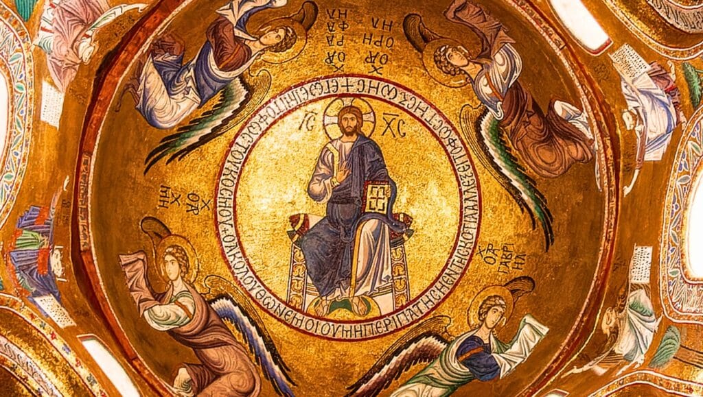 Christ Pantokrator for "He will come again"