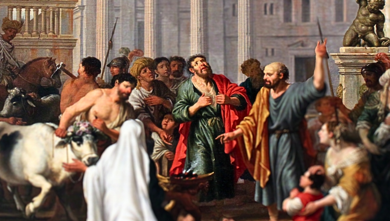 Paul and Barnabas in Lystra