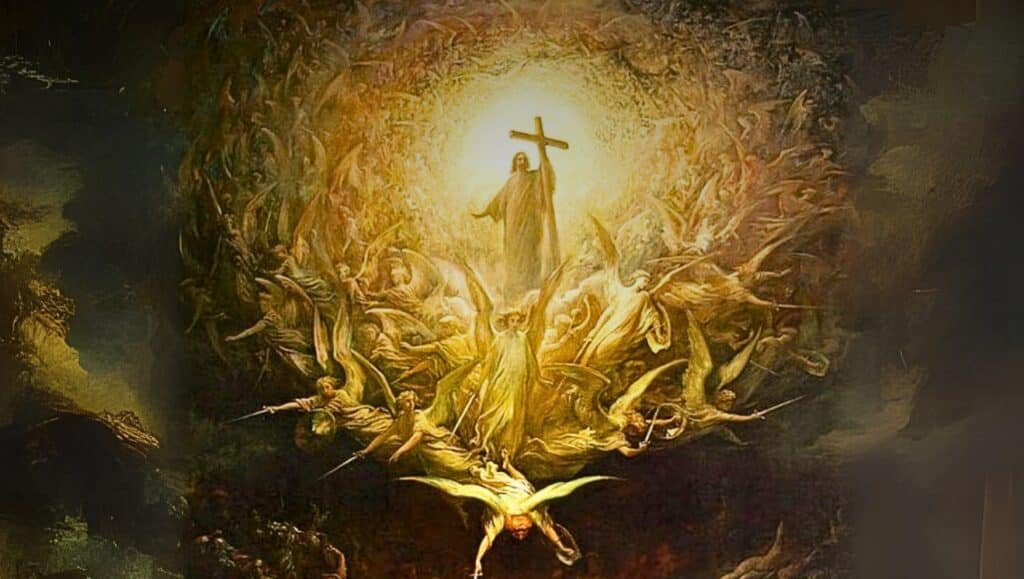 The Triumph of Christianity over Paganism for "His Kingdom Will Have No End."