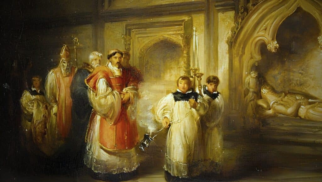 S.A. Hart, Monument of Richard Stapleton in Exeter Cathedral (for Great Litany)