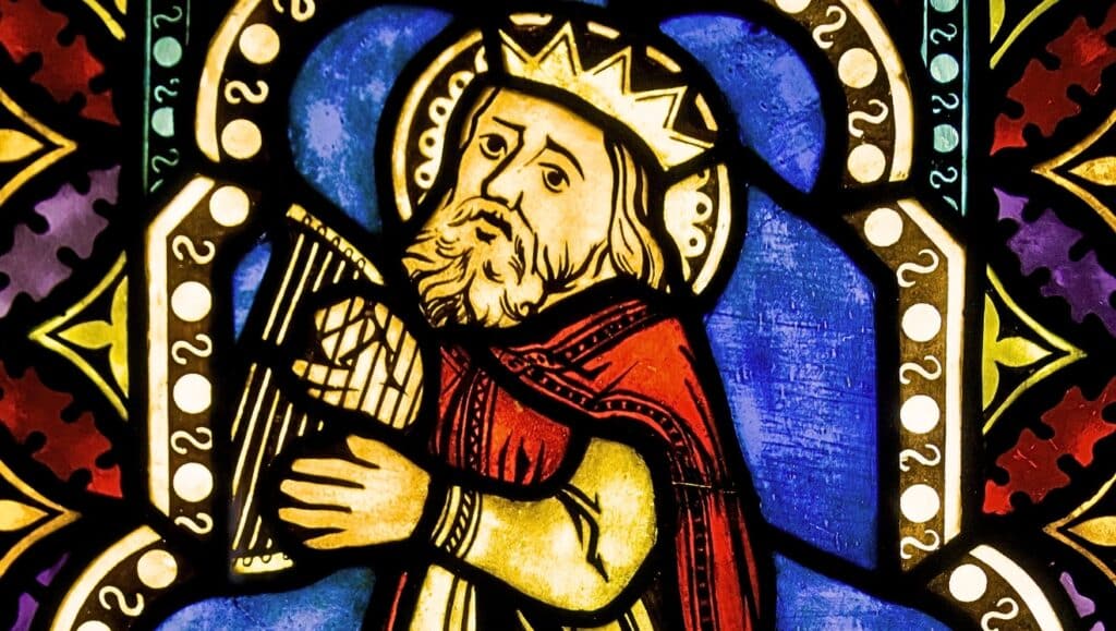 King David Stained Glass. For Icons over Idols.