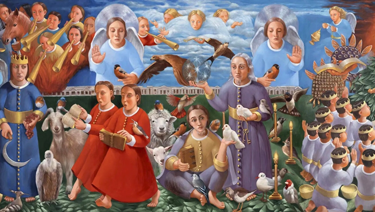 Revelation of St John Triptych for "An Artist finds Her Mission Field"