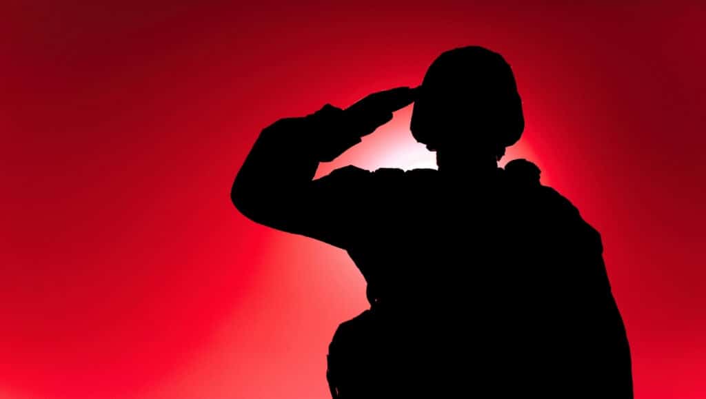 Soldier Saluting for Patriotism