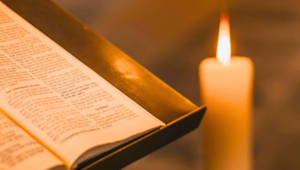 Bible on Lectern for Lectionary